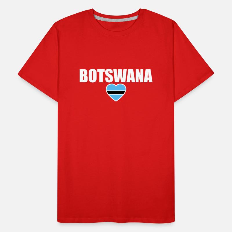 Botswana Botswana Drapeau Botswana T-shirt bio Premium Homme