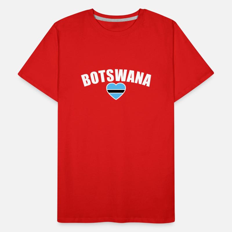 Botswana Botswana Drapeau Botswana T-shirt bio Premium Homme