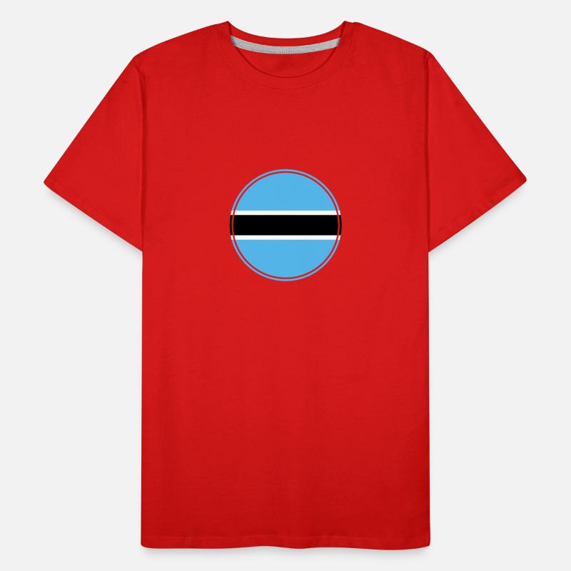 Botswana Botswana drapeau botswanais T-shirt bio Premium Homme