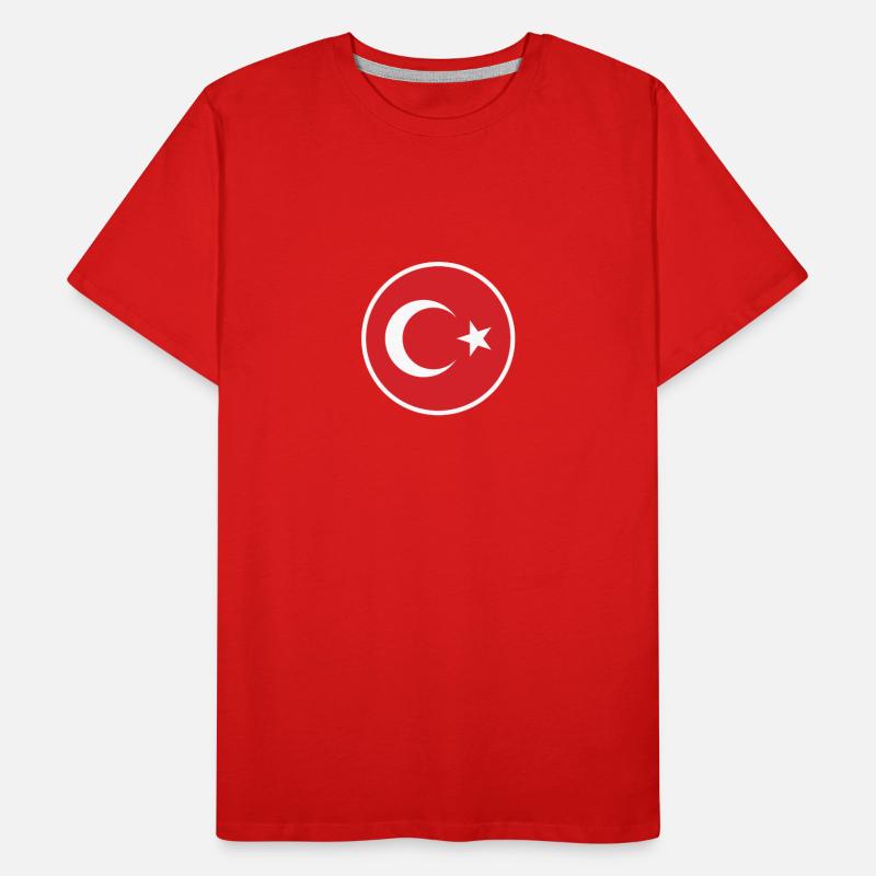 Turkey Turkish Flag Turk Men's Premium Organic T-Shirt