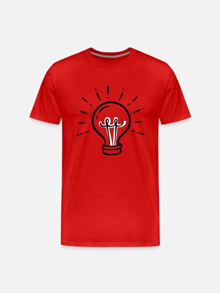 I got a new idea! - Men's Premium Organic T-Shirt - red