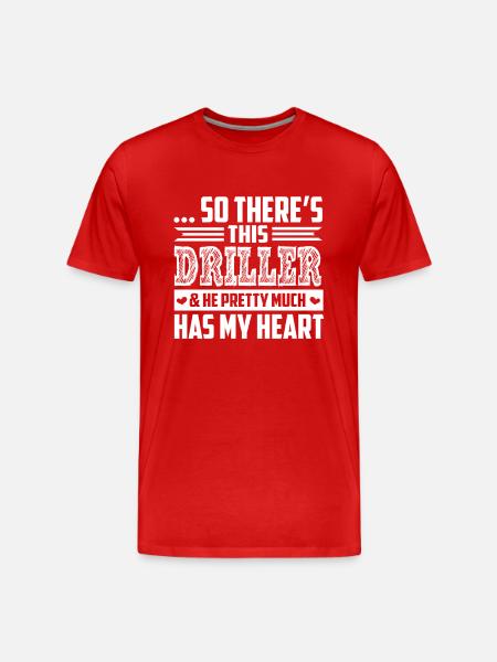 Driller I love my Driller - Men's Premium Organic T-Shirt - red