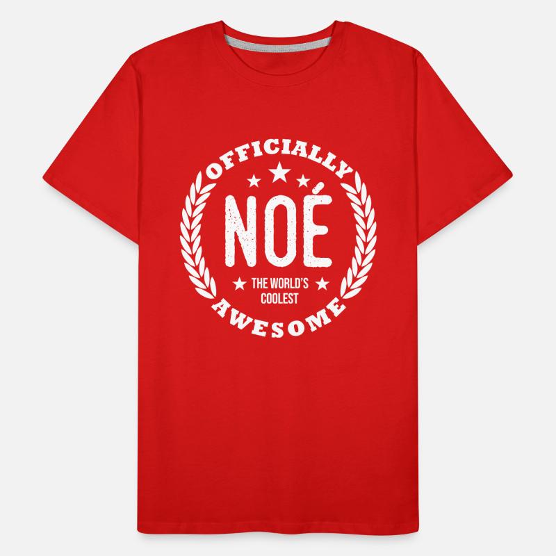 Noah first name Personalized gift first name noe Men's Premium Organic T-Shirt