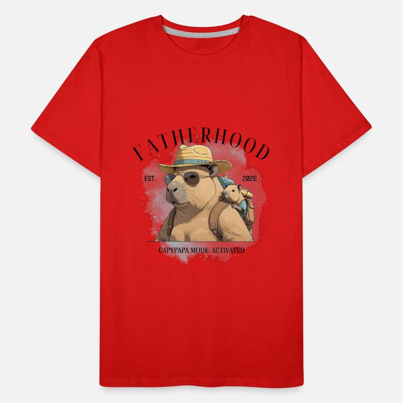 Paternité – Mode Capypapa : Activé T-shirt bio Premium Homme