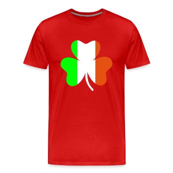 Irlande - T-shirt bio Premium Homme - rouge - Devant - Damien (186cm)