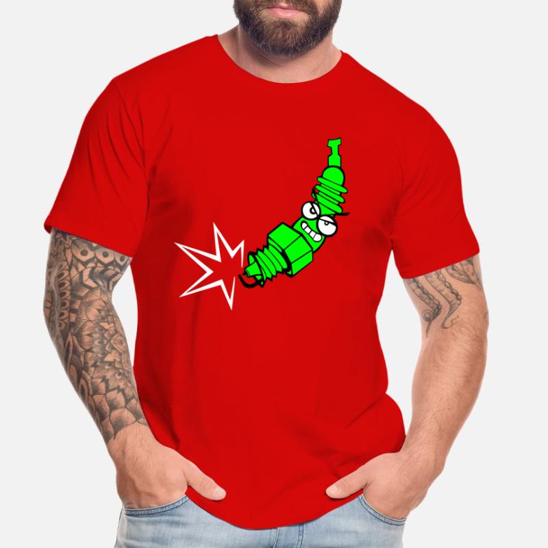 Spark plug with color changing function Men's Premium Organic T-Shirt