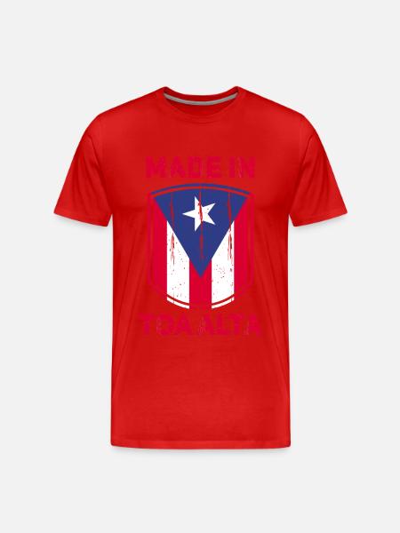 Toa Alta Puerto Rico - Men's Premium Organic T-Shirt - red