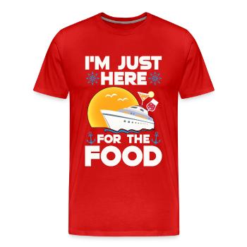 Kreuzfahrt Schiff | Kreuzfahrtreise Meer Geschenke - Männer Premium Bio T-Shirt - Rot - Vorne - Damien (186cm)