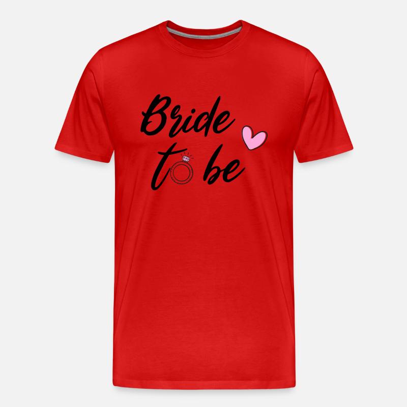 Bride to be - Junggesellenabschied - Männer Premium Bio T-Shirt - Rot