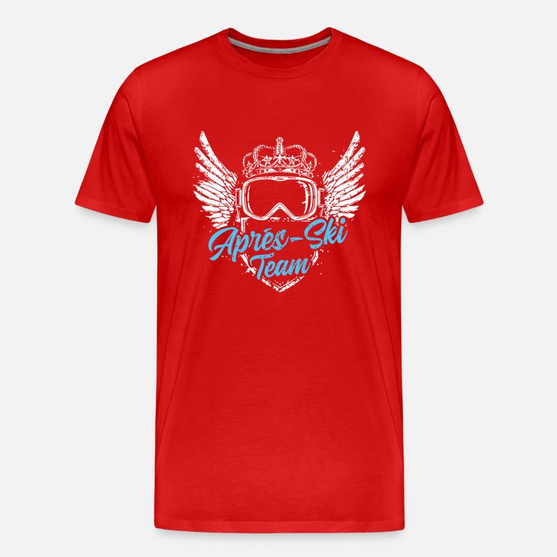 Apres Ski Team - Männer Premium Bio T-Shirt - Rot