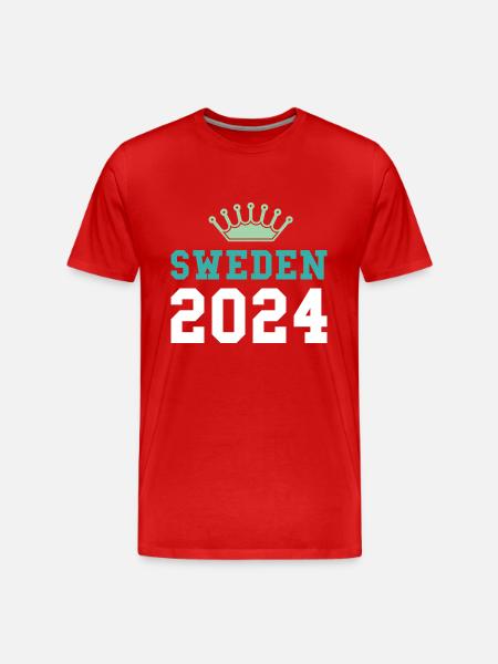 Sweden 2024 Krona - Men's Premium Organic T-Shirt - red