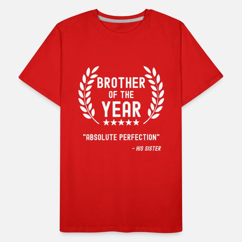 Bester Bruder Lustiger Spruch Geschenk Schwester Männer Premium Bio T-Shirt
