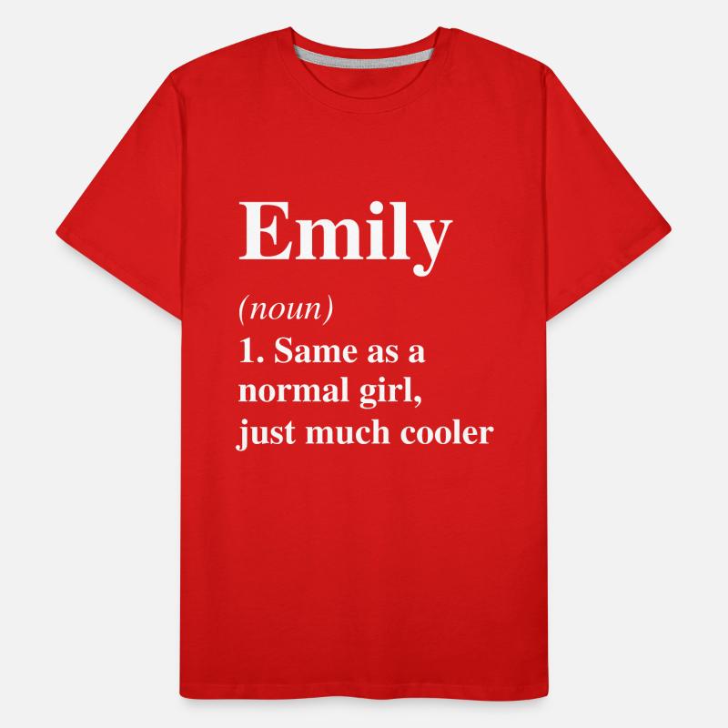 Emily Definition Cooler Name Spruch Geschenk Männer Premium Bio T-Shirt