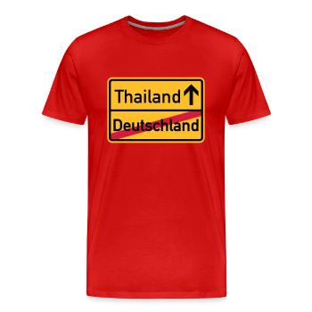 Thailand - Männer Premium Bio T-Shirt - Rot - Vorne - Damien (186cm)