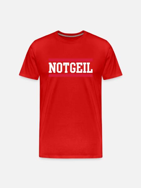 notgeil - Men's Premium Organic T-Shirt - red