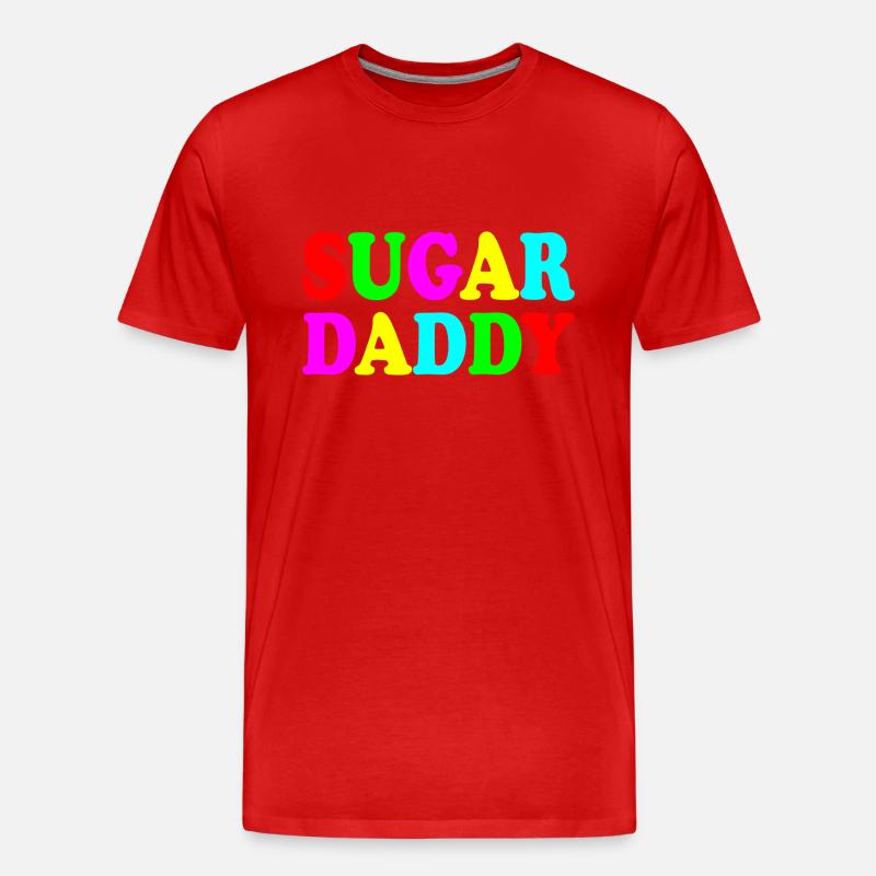 Sugar daddy - Männer Premium Bio T-Shirt - Rot