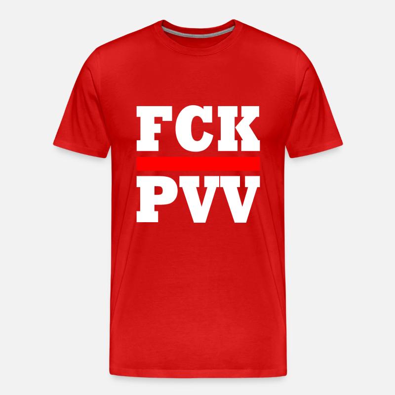 Fck pvv - Männer Premium Bio T-Shirt - Rot