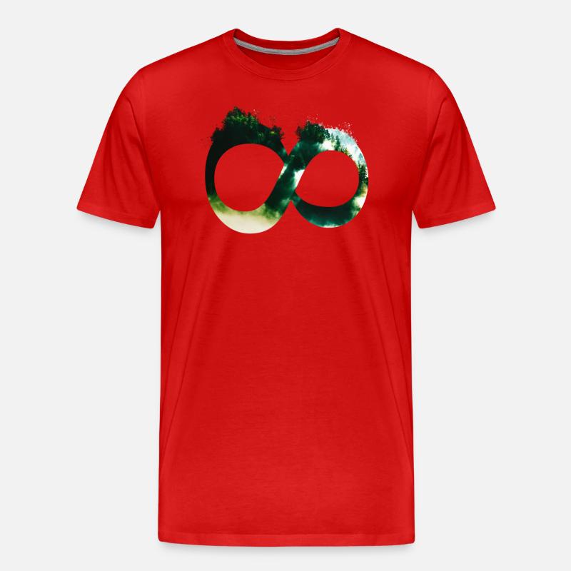 Forest for infinity - Männer Premium Bio T-Shirt - Rot