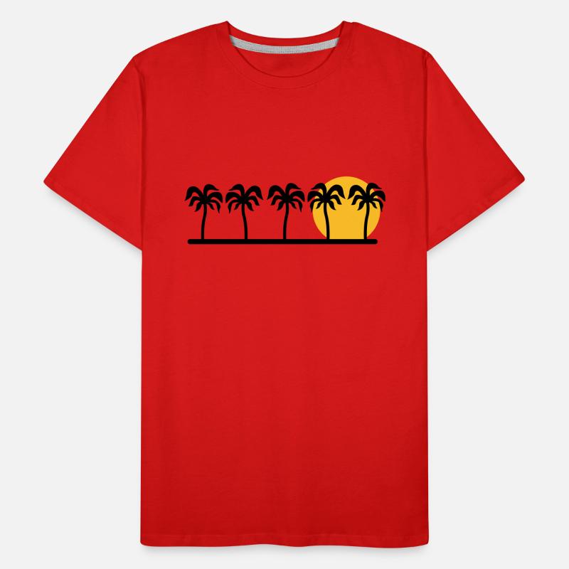 palm trees Men's Premium Organic T-Shirt