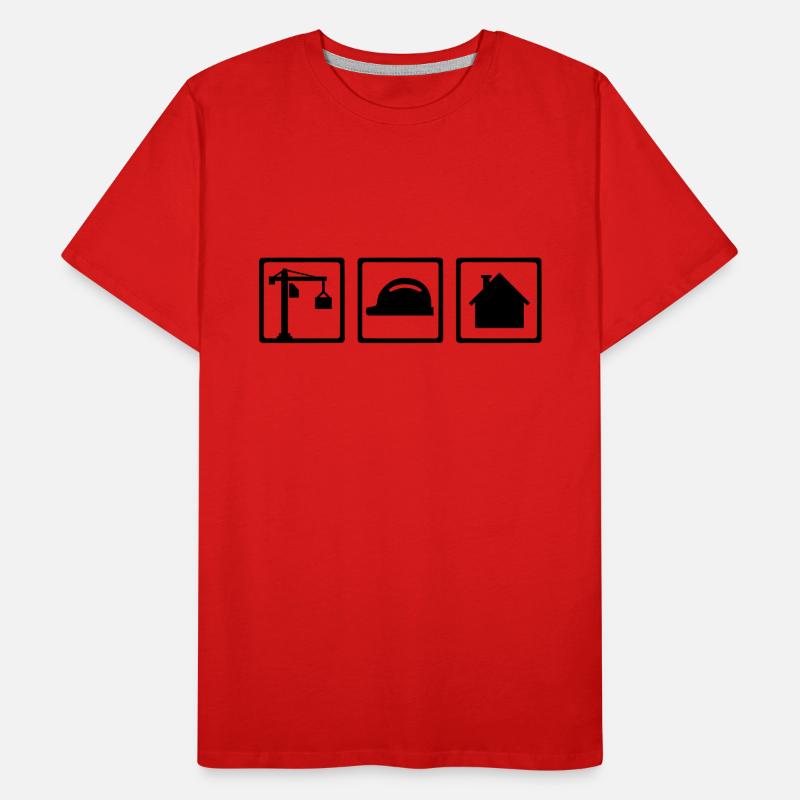 Construction worker Men's Premium Organic T-Shirt