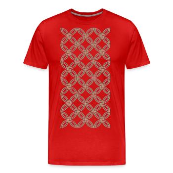 schlichter Look - Männer Premium Bio T-Shirt - Rot - Vorne - Damien (186cm)