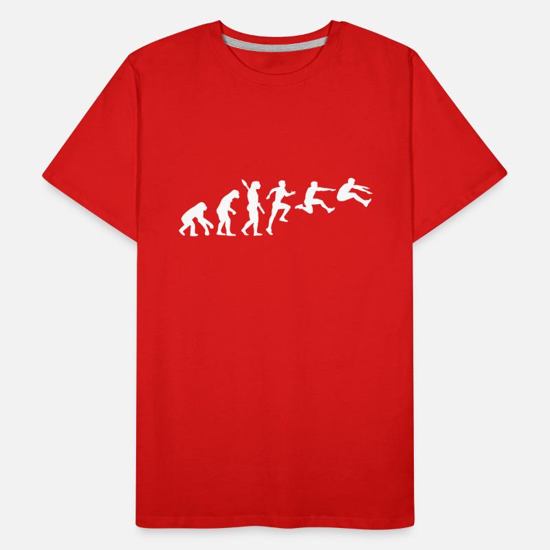Evolution Long jump Men's Premium Organic T-Shirt