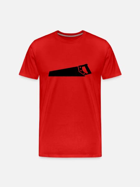 Saw - Men's Premium Organic T-Shirt - red
