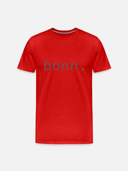 bonn. - Männer Premium Bio T-Shirt - Rot