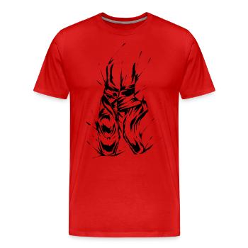 Ballett Ballerina - Männer Premium Bio T-Shirt - Rot - Vorne - Damien (186cm)