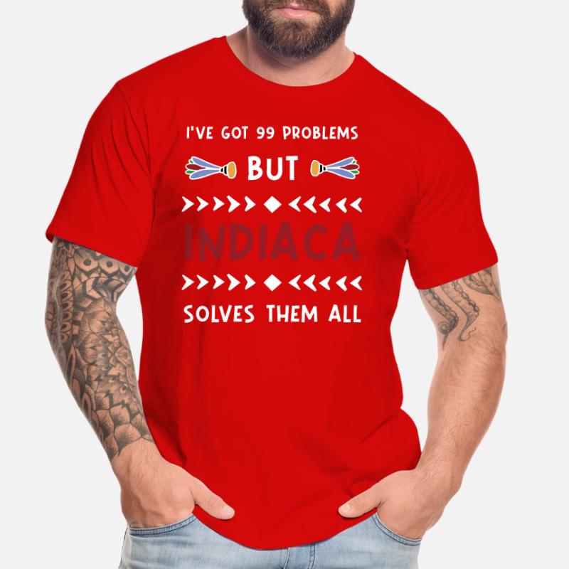I've got 99 Problems but Indiaca solves them all Männer Premium Bio T-Shirt