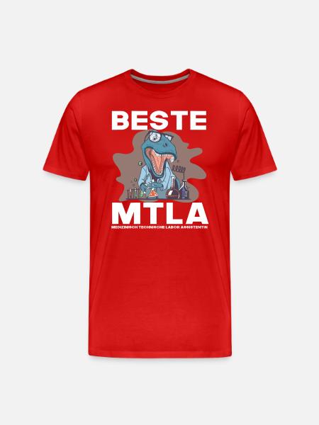 Beste MTLA, Labor assistentin - Männer Premium Bio T-Shirt - Rot