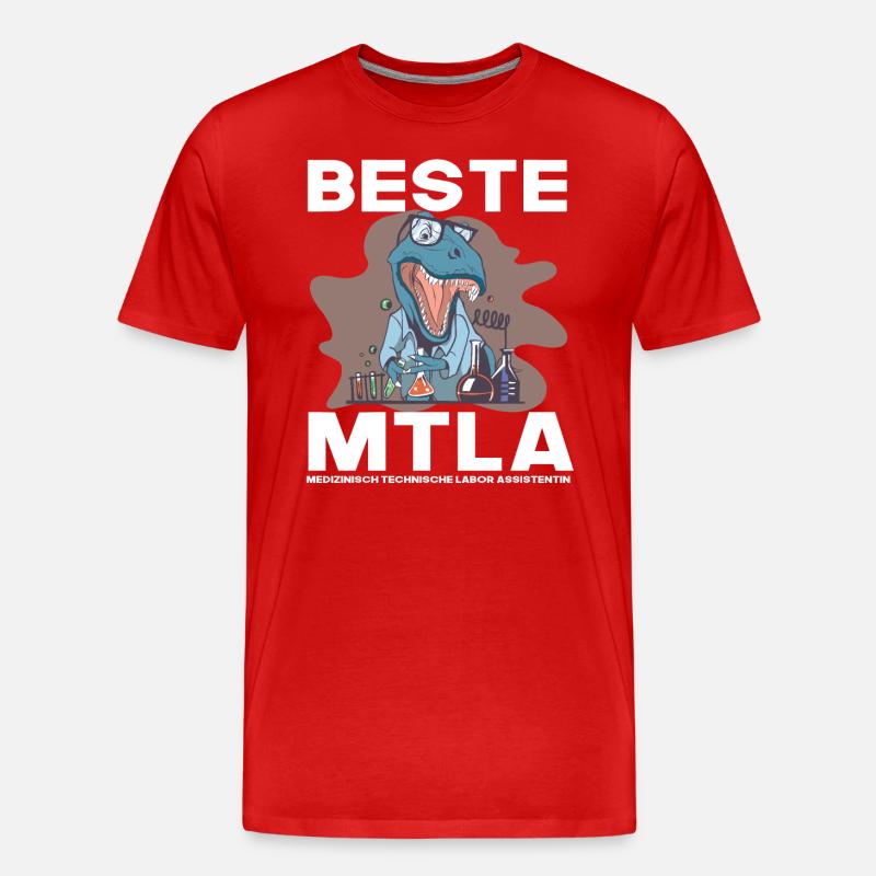 Beste MTLA, Labor assistentin - Männer Premium Bio T-Shirt - Rot