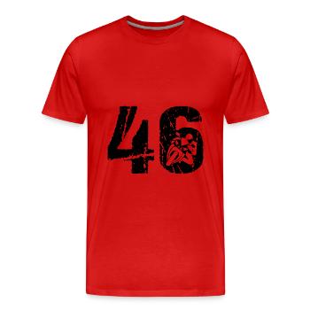 46 Moto Vintage Moto Moto Moto - T-shirt bio Premium Homme - rouge - Devant - Damien (186cm)