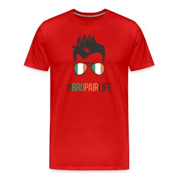Bropair Irland Reise Auslandsjahr Au Pairs - Männer Premium Bio T-Shirt - Rot - Vorne - Damien (186cm)