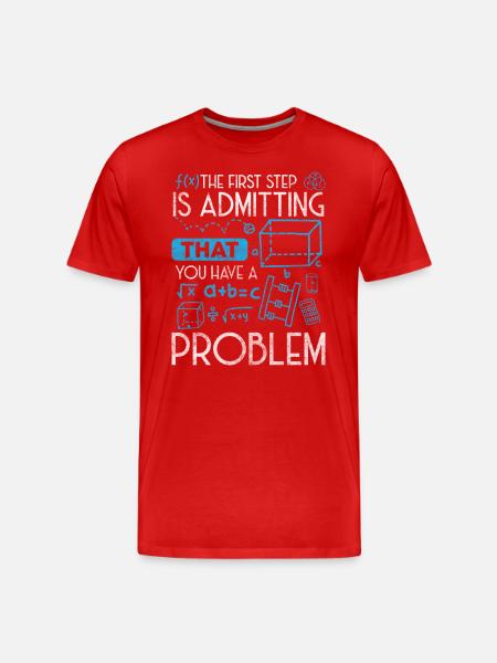 Problems, sayings, sarcasm - Men's Premium Organic T-Shirt - red