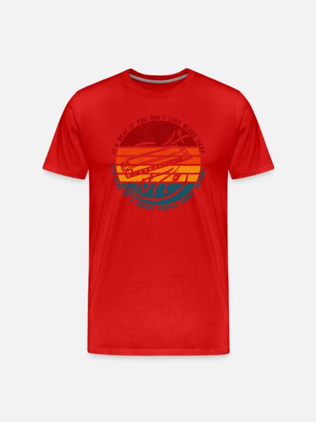 Blues Harp Funny Saying - Men's Premium Organic T-Shirt - red
