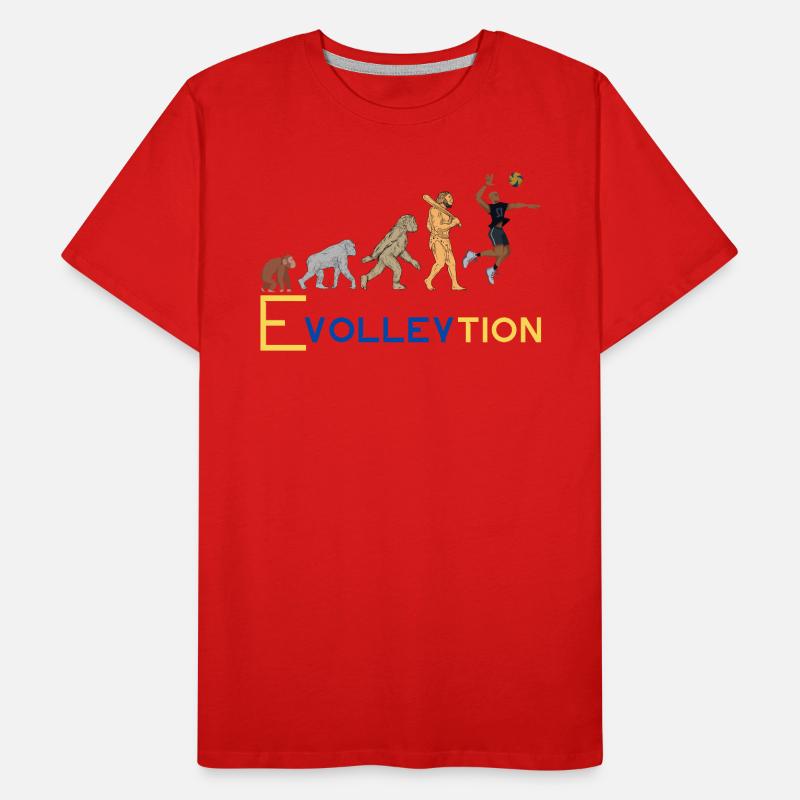 Evolution volley-ball T-shirt bio Premium Homme