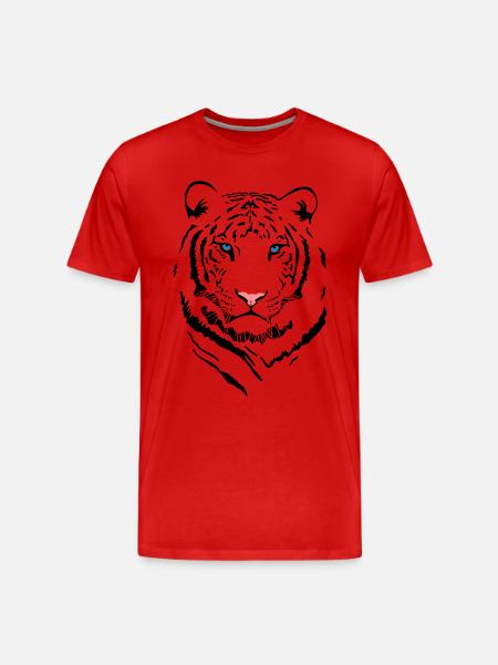 White Tiger #2 - Men's Premium Organic T-Shirt - red