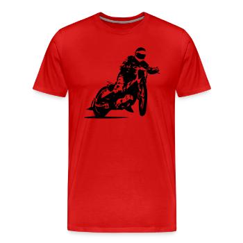 Speedway Racing - Männer Premium Bio T-Shirt - Rot - Vorne - Damien (186cm)