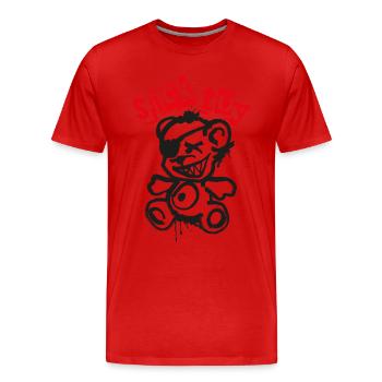Peluche Sick Toy - T-shirt bio Premium Homme - rouge - Devant - Damien (186cm)