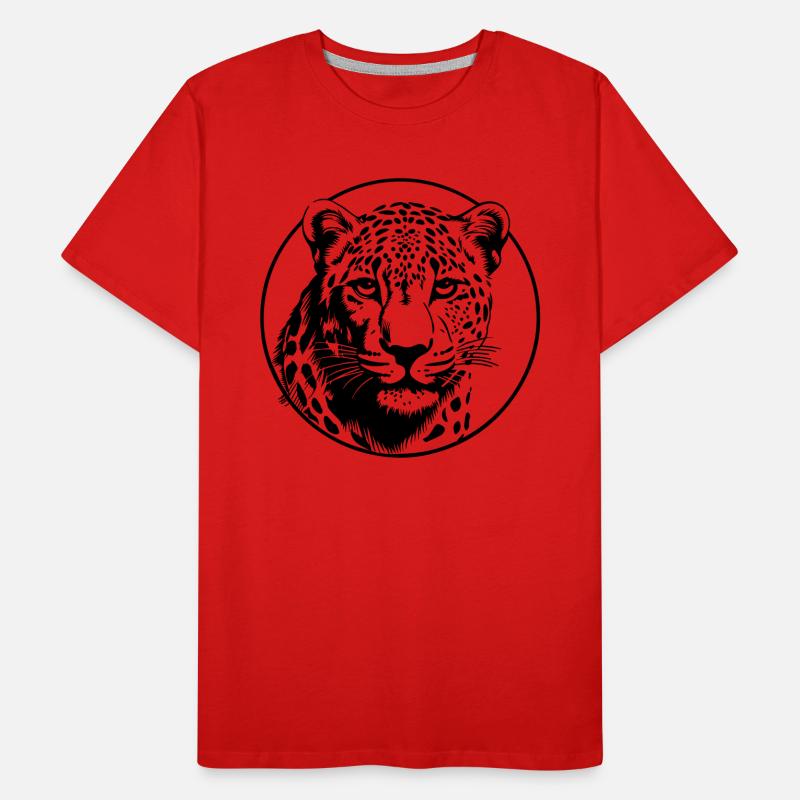 Léopard T-shirt bio Premium Homme