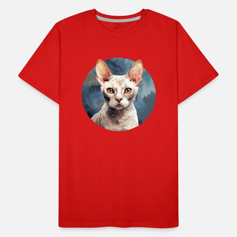 Devon Rex Katze Männer Premium Bio T-Shirt