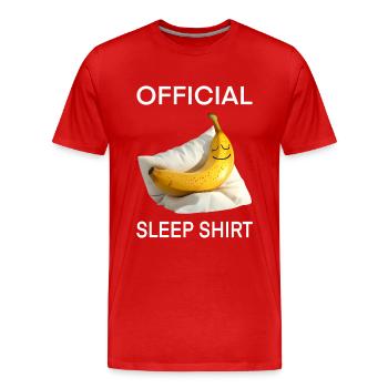 Banane - Männer Premium Bio T-Shirt - Rot - Vorne - Damien (186cm)