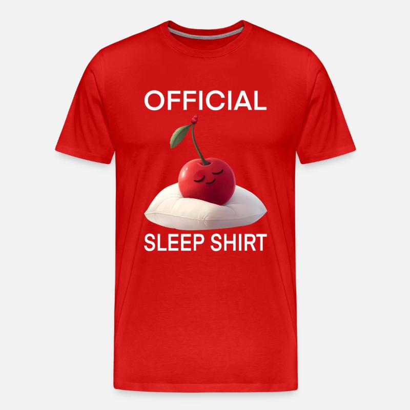 Kirsche - Männer Premium Bio T-Shirt - Rot