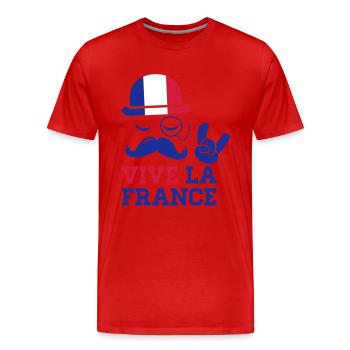 Frankreich Radsport Meisterschaft Fußball Tour - Männer Premium Bio T-Shirt - Rot - Vorne - Damien (186cm)