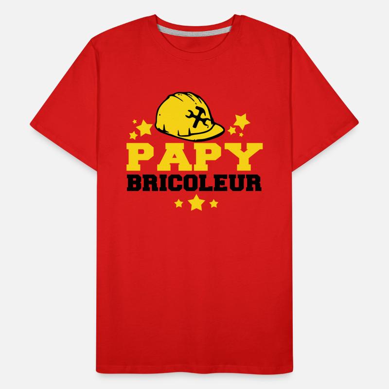 papy bricoleur T-shirt bio Premium Homme