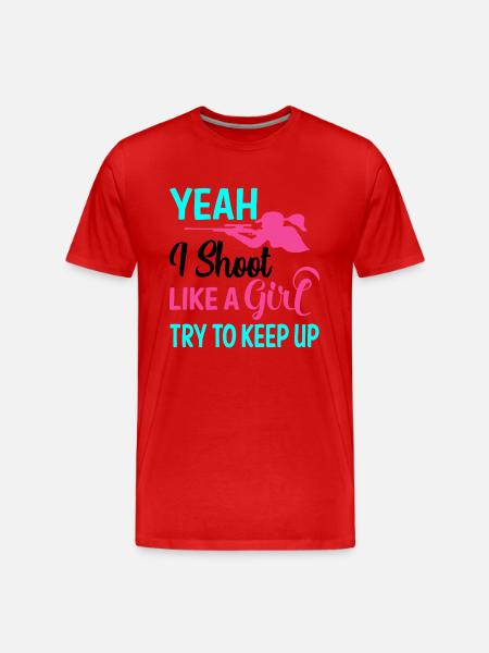 Shooting - Men's Premium Organic T-Shirt - red