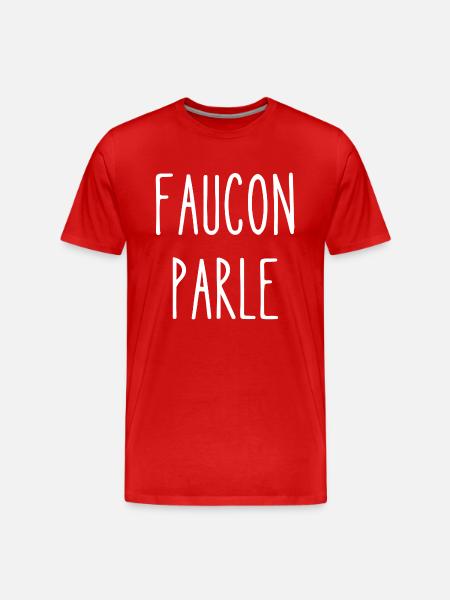 faucon parle - T-shirt bio Premium Homme - rouge