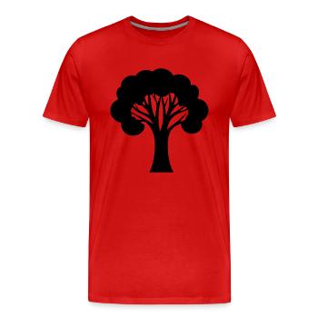 Brokkoli - Männer Premium Bio T-Shirt - Rot - Vorne - Damien (186cm)