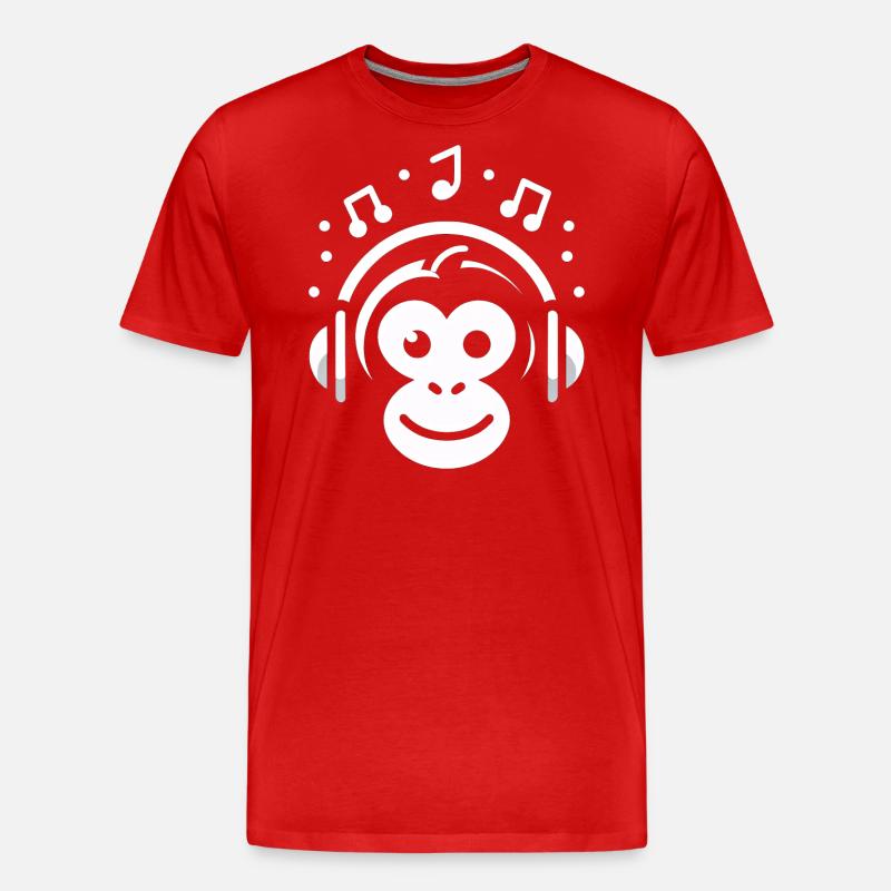 Mélodie de singe joyeux - T-shirt bio Premium Homme - undefined